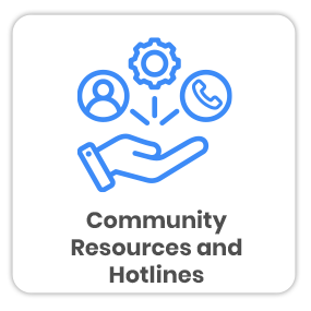 Community Resources and Hotlines - graphic